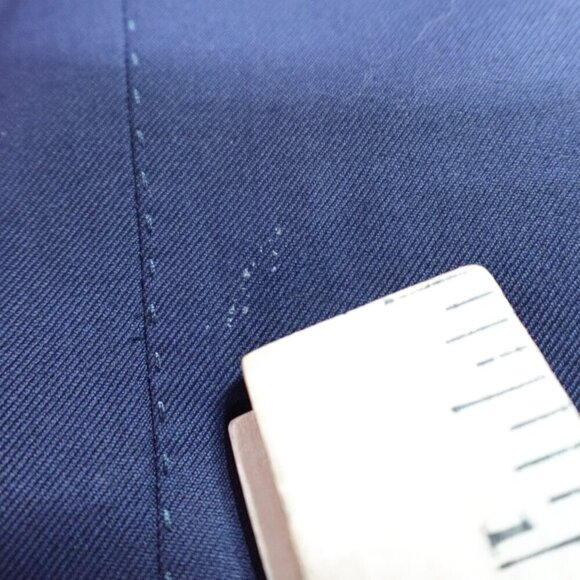 Pini Parma Suit 41R Pants 34 x 32 Blue Solid Wool Unstructured - Picture 3 of 16